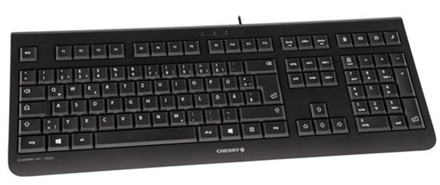 CHERRY KC 1000 toetsenbord USB Zwitsers Zwart
