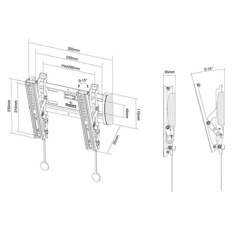 Newstar Flatscreen Wandsteun