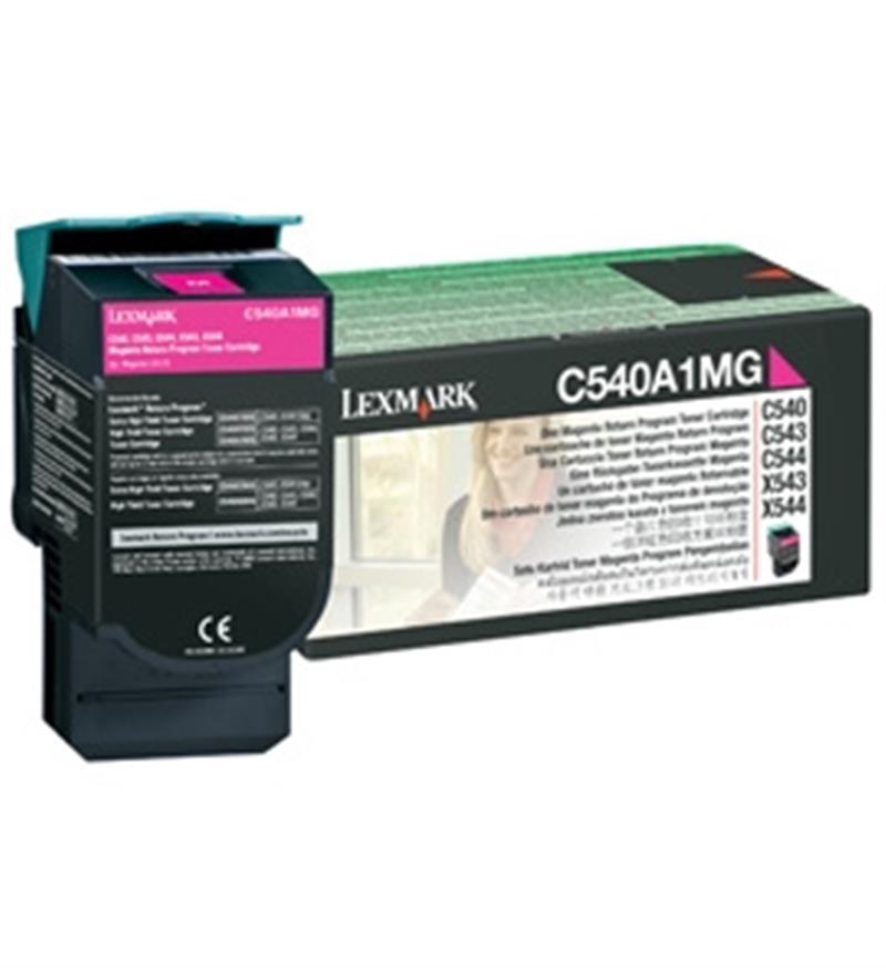 Lexmark C54x, X54x 1K magenta retourprogr. tonercartr.