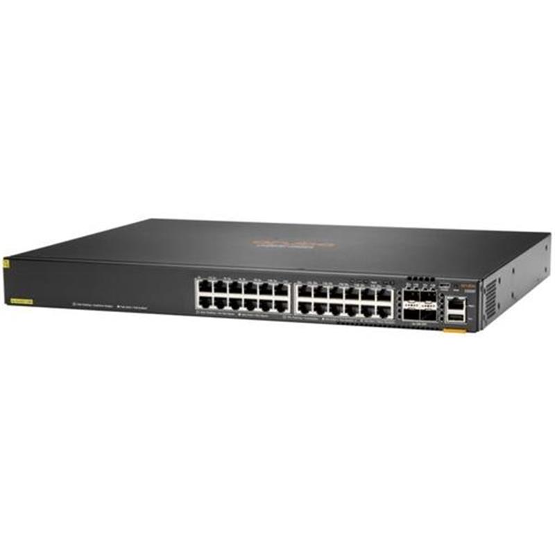 Aruba Networking CX 6200F 24G Class-4 PoE 4SFP 370W Managed L3 Gigabit Ethernet 10 100 1000 Power over Ethernet PoE 1U