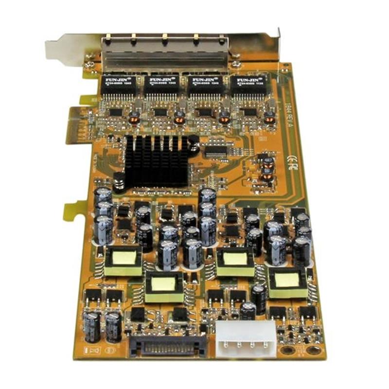 StarTech.com 4-poorts gigabit Power over Ethernet PCIe-netwerkkaart PSE / PoE PCI Express NIC