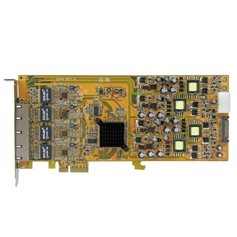 StarTech.com 4-poorts gigabit Power over Ethernet PCIe-netwerkkaart PSE / PoE PCI Express NIC