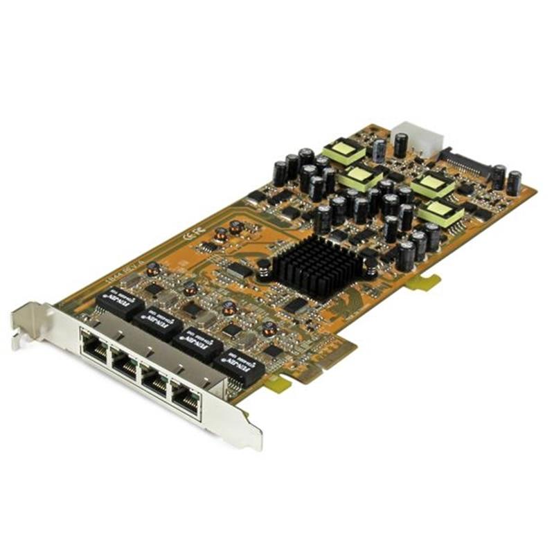 StarTech.com 4-poorts gigabit Power over Ethernet PCIe-netwerkkaart PSE / PoE PCI Express NIC