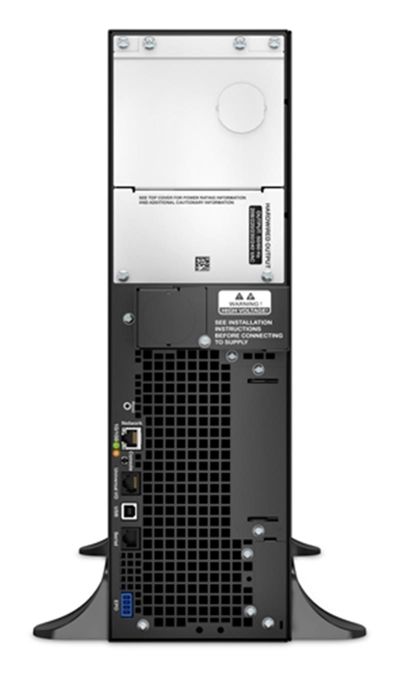 APC Smart-UPS On-Line 5000VA noodstroomvoeding hardwire 1 fase uitgang, rackmountable, Embedded NMC, 208V/230V