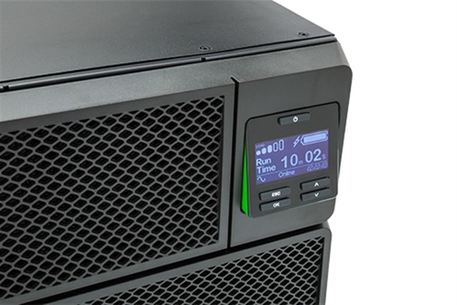 APC Smart-UPS On-Line 5000VA noodstroomvoeding hardwire 1 fase uitgang, rackmountable, Embedded NMC, 208V/230V