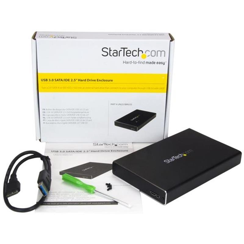 StarTech.com USB 3.0 universele 2,5 inch SATA III of IDE HDD-behuizing met UASP Draagbare externe SSD / HDD