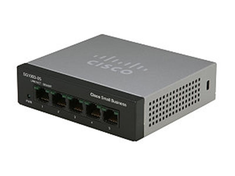 Cisco Small Business SF110D-05 Unmanaged L2 Fast Ethernet (10/100) Zwart