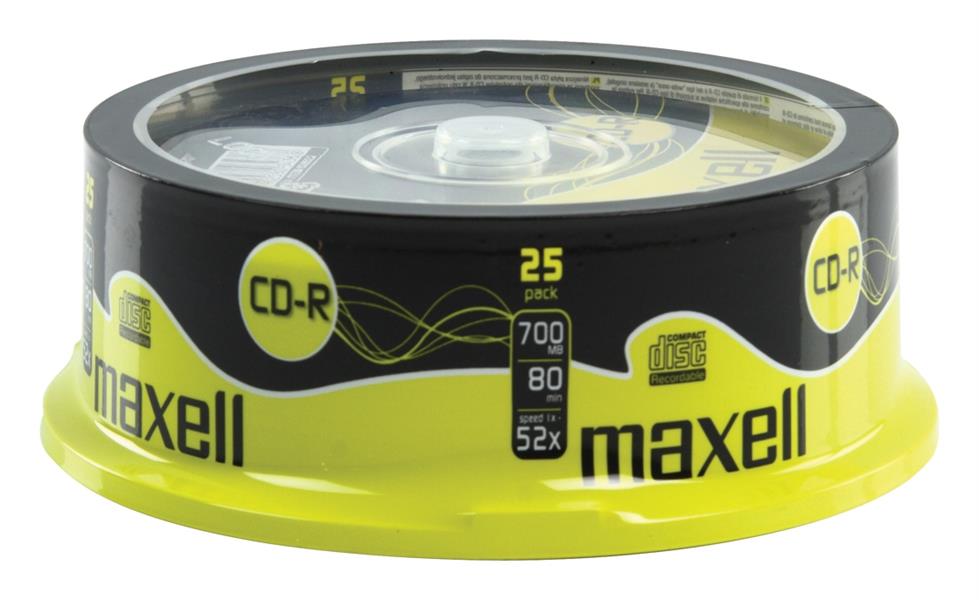 MAXELL CD-R 700MB 52X CAKE*25 628522 01 CN multipack