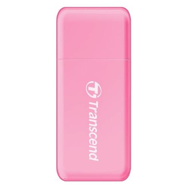 Transcend PDF5 Card Reader USB3 0 SD microSD SDHC SDXC UHS-I LED Roze