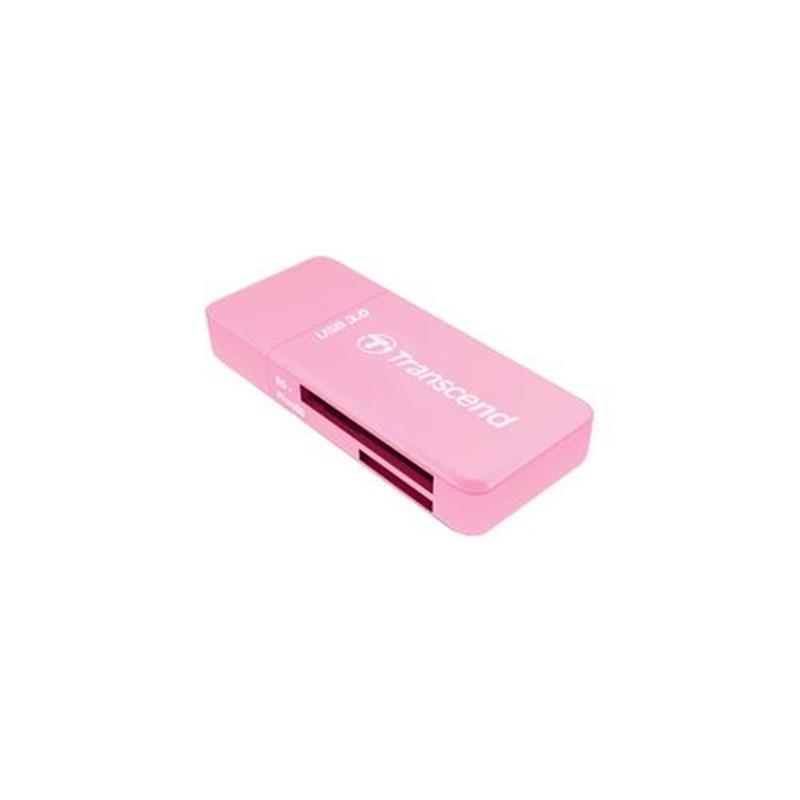 Transcend PDF5 Card Reader USB3 0 SD microSD SDHC SDXC UHS-I LED Roze