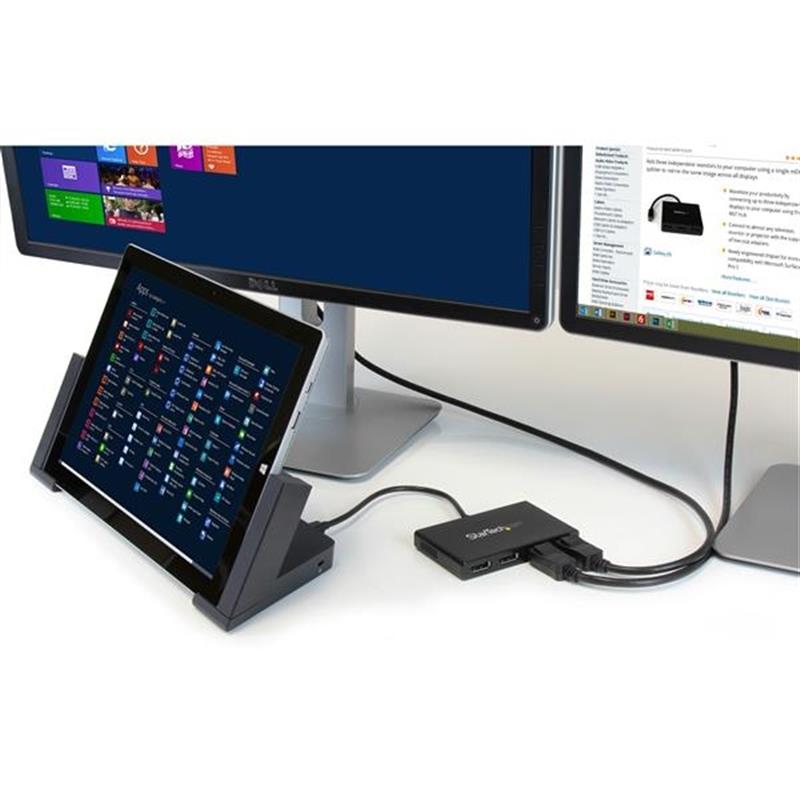 StarTech.com DisplayPort naar DisplayPort multi-monitor splitter 4 poorts MST Hub