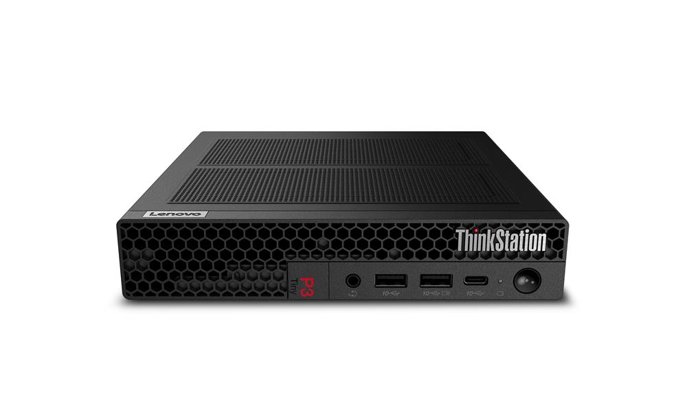 Lenovo ThinkStation P3 Intel® Core™ i7 i7-14700T 16 GB DDR5-SDRAM 512 GB SSD NVIDIA T400 Windows 11 Pro Mini PC Zwart