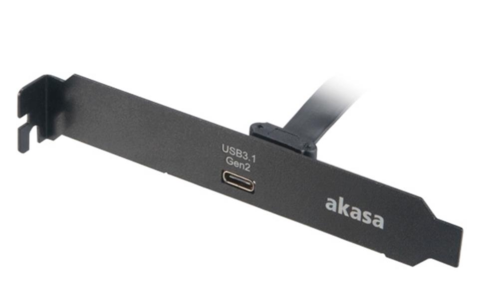 Akasa USB 3 1 Gen2 internal adapter cable Interal connector to USB C port with PCI bracket 0 5m *MBM *USBCF