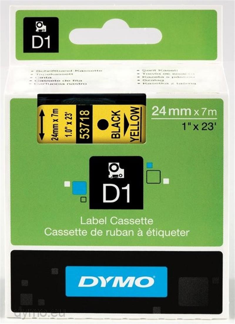 DYMO S0720980 labelprinter-tape Zwart op geel