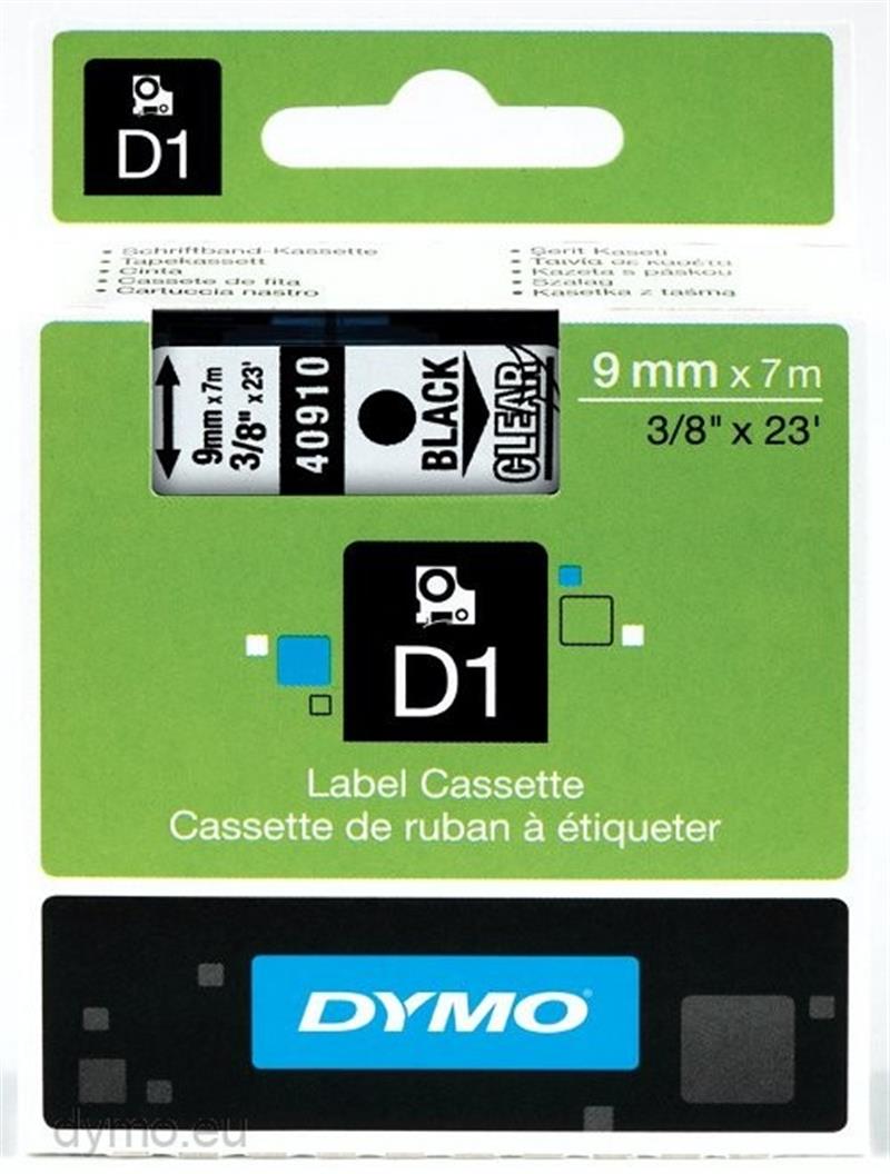 DYMO S0720670 labelprinter-tape Zwart op zilver