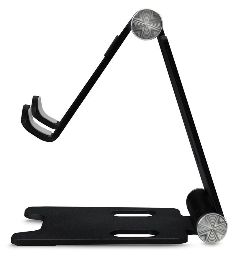 Mobilize Foldable Aluminium Phone Holder Black