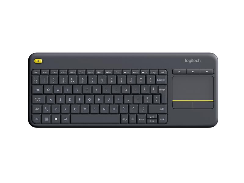 LOGI K400 Plus Touch Keyboard black UK 