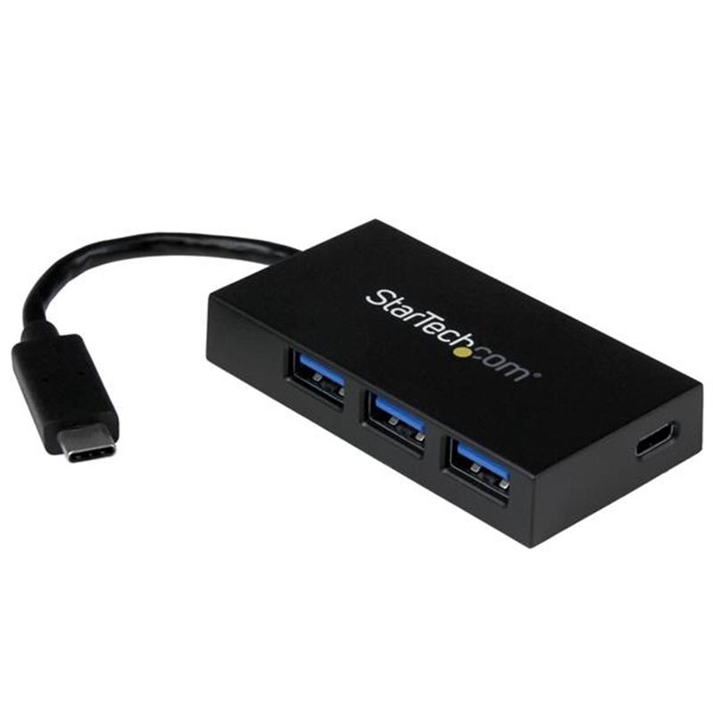 StarTech.com 4-poorts USB C hub USB-C naar 1x USB-C en 3x USB-A USB 3.0 hub