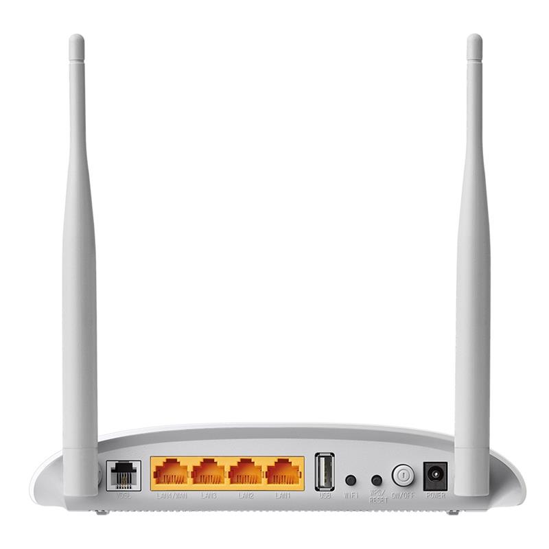TP-LINK TD-W9970 draadloze router Single-band (2.4 GHz) Fast Ethernet Wit