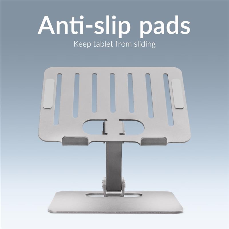 Mobilize Foldable Aluminium Tablet Stand Silver