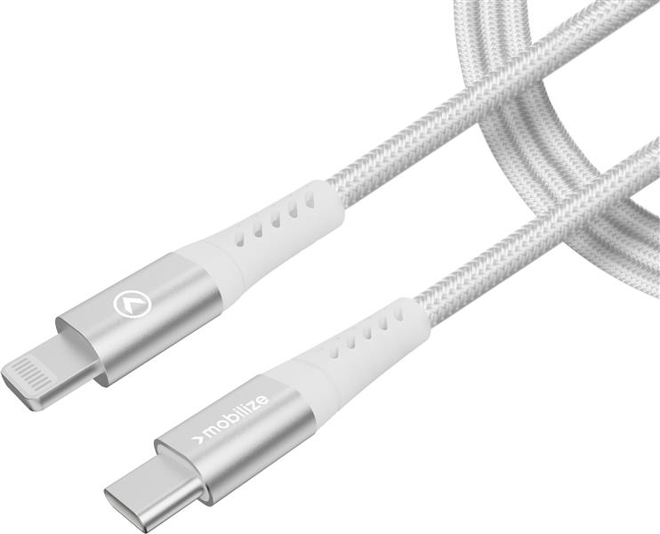 Mobilize Strong Nylon Cable USB-C to USB-C 1m 100W White