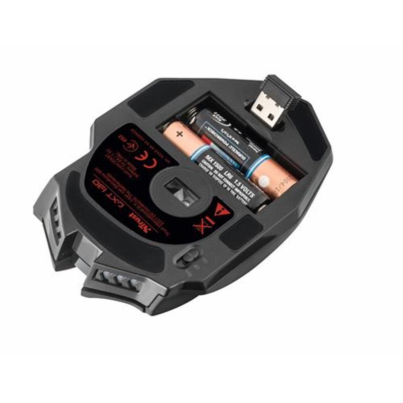 Trust GXT 130 Ranoo - Draadloze Gaming Muis - Zwart