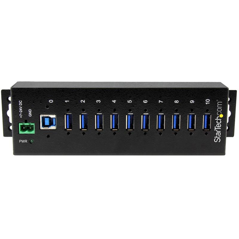 StarTech.com 10 poorts industriële USB 3.0 hub ESD en overspanningsbeveiliging