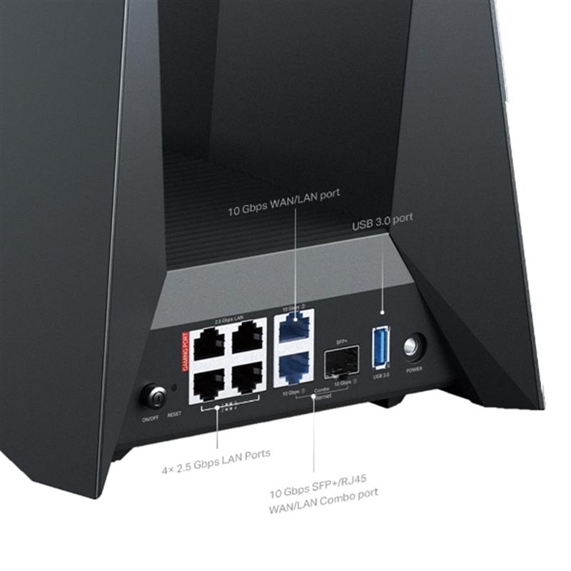 TP-Link ARCHER GE800 draadloze router 10 Gigabit Ethernet Tri-band (2,4 GHz / 5 GHz / 6 GHz)