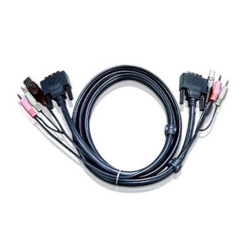 Aten 3M USB DVI-D Dubbelvoudige Link KVM Kabel