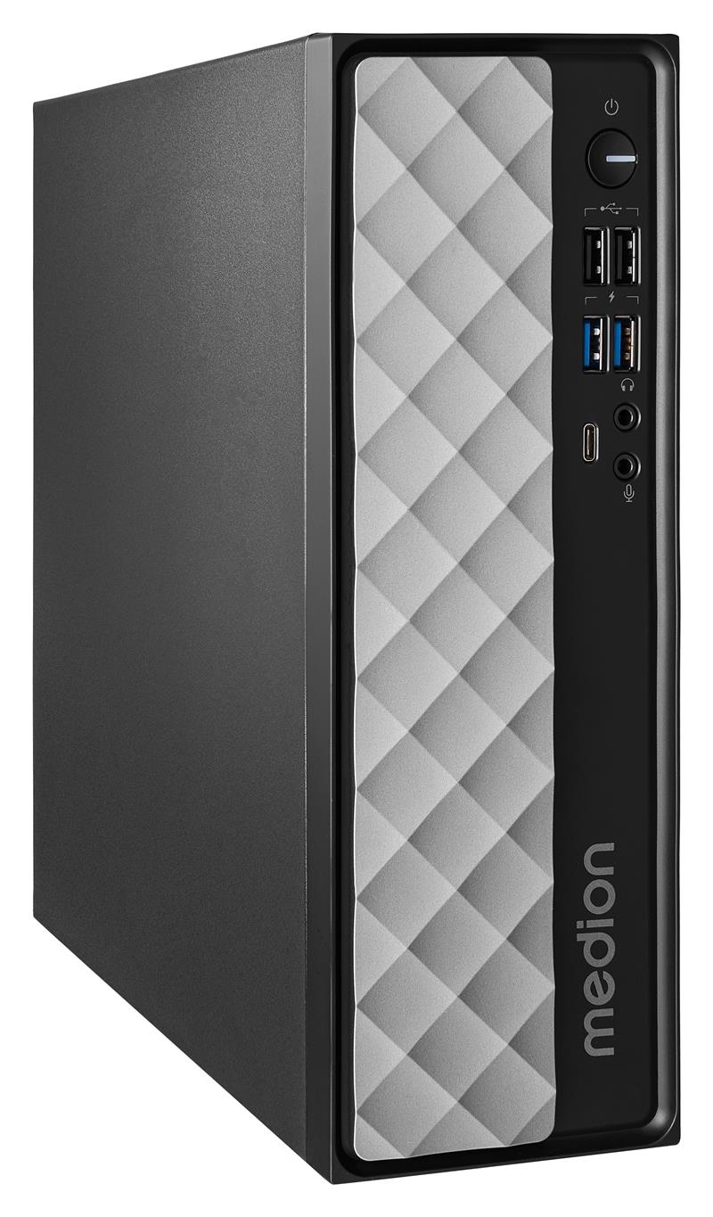 MEDION AKOYA T80 Intel® Core™ i7 i7-12650H 16 GB DDR4-SDRAM 1,02 TB SSD Windows 11 Home Mini PC Zwart