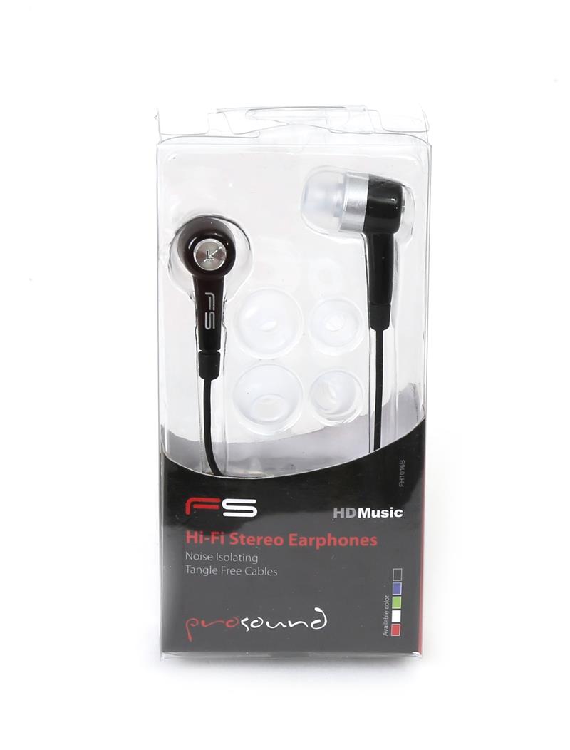 Freestyle FH1016B hoofdtelefoon/headset Bedraad In-ear Oproepen/muziek Zwart