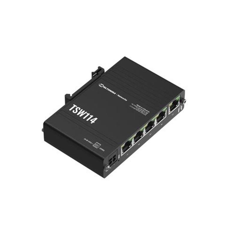 Teltonika netwerk-switch Unmanaged Gigabit Ethernet 10 100 1000 Zwart