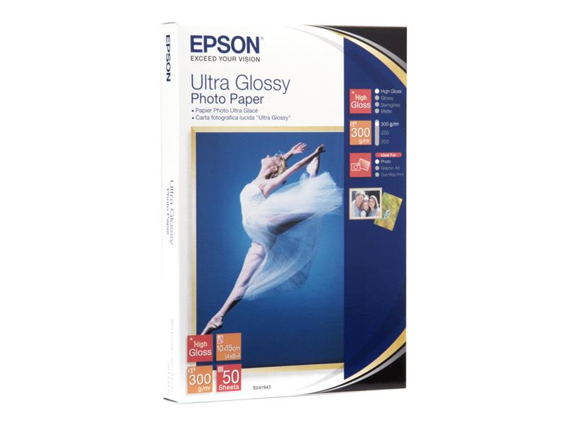 Epson Ultra Glossy Photo Paper - 10x15cm - 50 Vellen