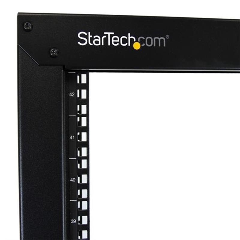 StarTech.com 42U Open Server Rack Frame met zwenkwielen Serverkast met 2 stijlen