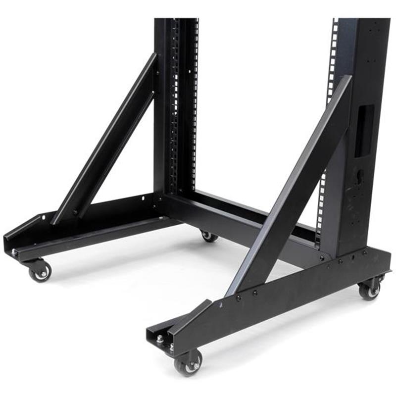 StarTech.com 42U Open Server Rack Frame met zwenkwielen Serverkast met 2 stijlen