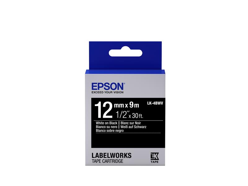 Epson Levendige label tape voor -etikettencassette LK-4BWV