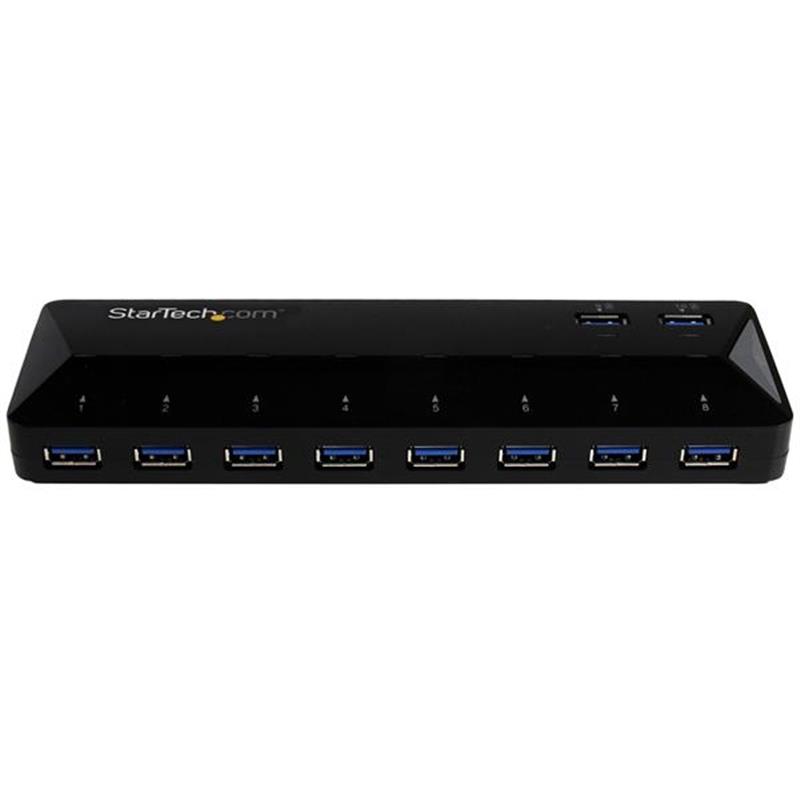 StarTech.com 10-Poorts USB 3.0 Hub met oplaad en sync poort 2 x 1.5A poorten