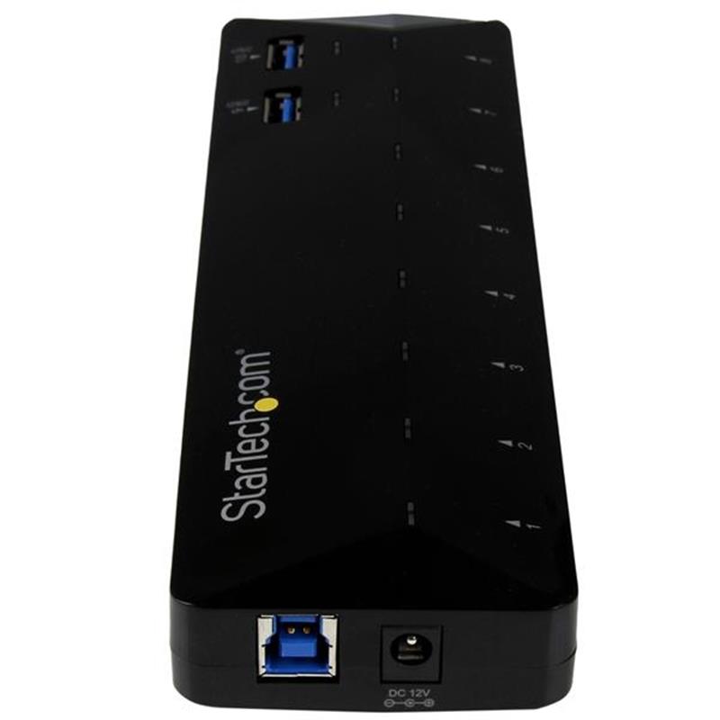 StarTech.com 10-Poorts USB 3.0 Hub met oplaad en sync poort 2 x 1.5A poorten