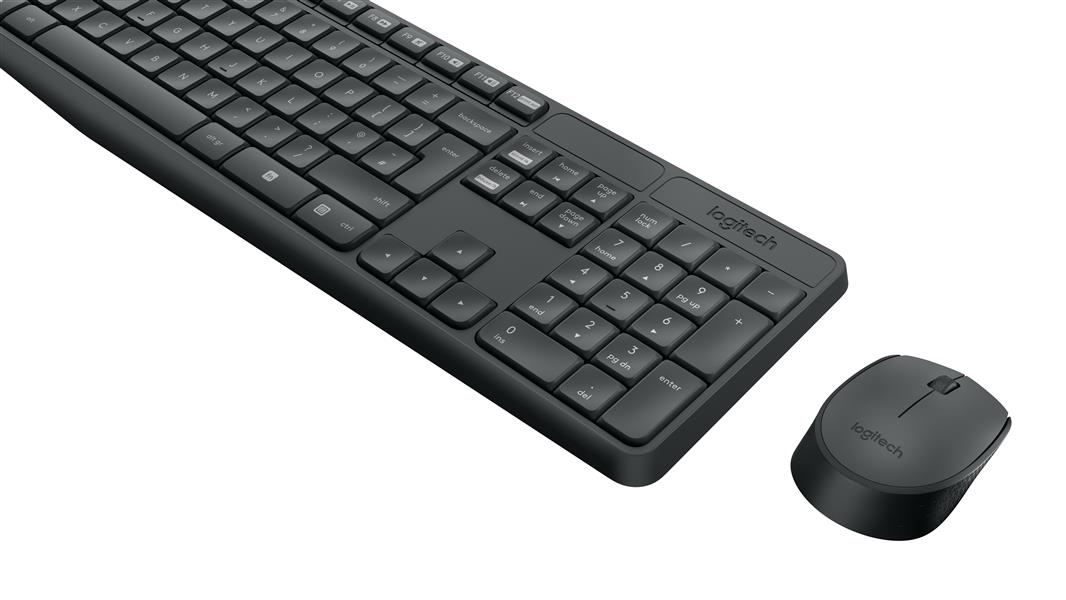 Logitech MK235 toetsenbord Inclusief muis USB QWERTY Spaans Grijs