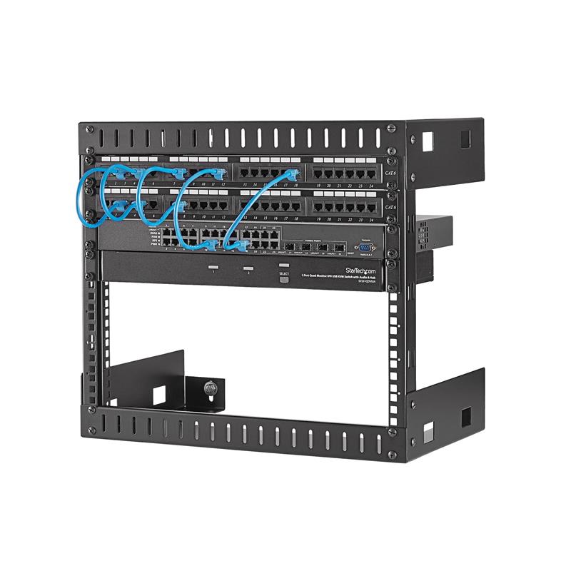 StarTech.com 8U Open Frame Rack Wandmontage 30cm Diep