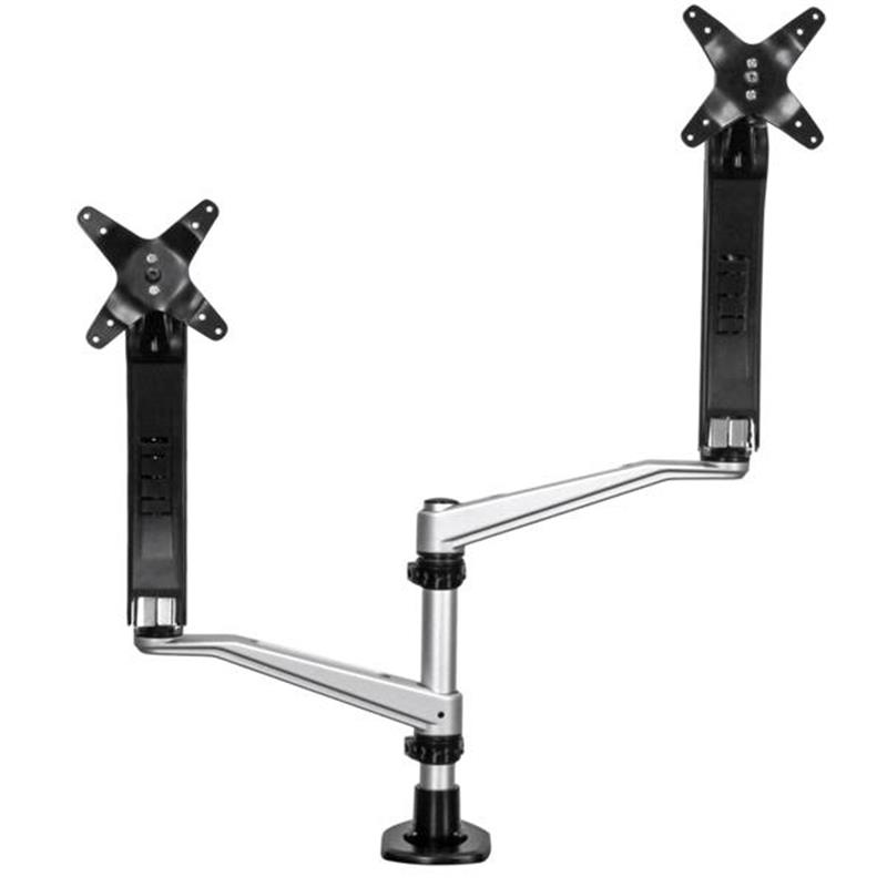 StarTech.com Dual monitor arm volledig beweegbaar en one touch verstelbare hoogte stapelbaar