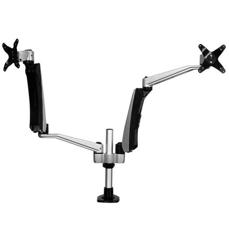 StarTech.com Dual monitor arm volledig beweegbaar en one touch verstelbare hoogte stapelbaar