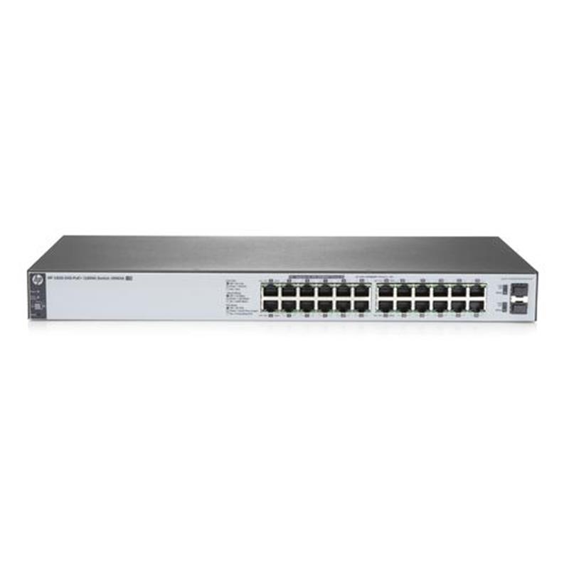 Hewlett Packard Enterprise 1820-24G-PoE 185W Managed L2 Gigabit Ethernet 10 100 1000 Grijs 1U Power over Ethernet PoE 