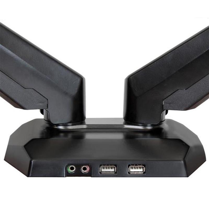 StarTech.com Dual monitor arm one touch verstelbare hoogte 2 USB en audio poorten