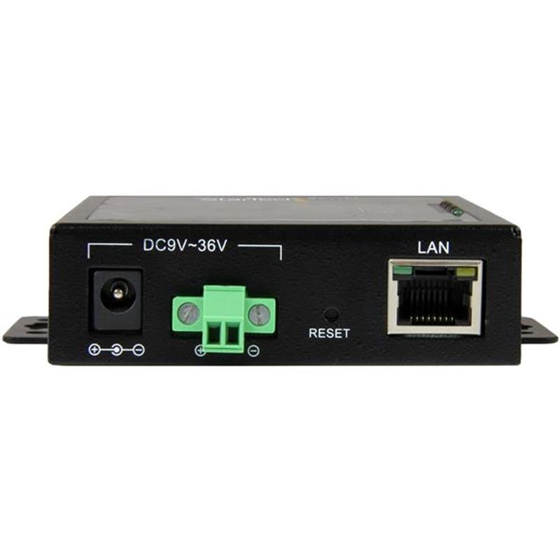 StarTech.com 2 Poorts Serieel naar IP Ethernet apparaatserver RS232 metaal en monteerbaar