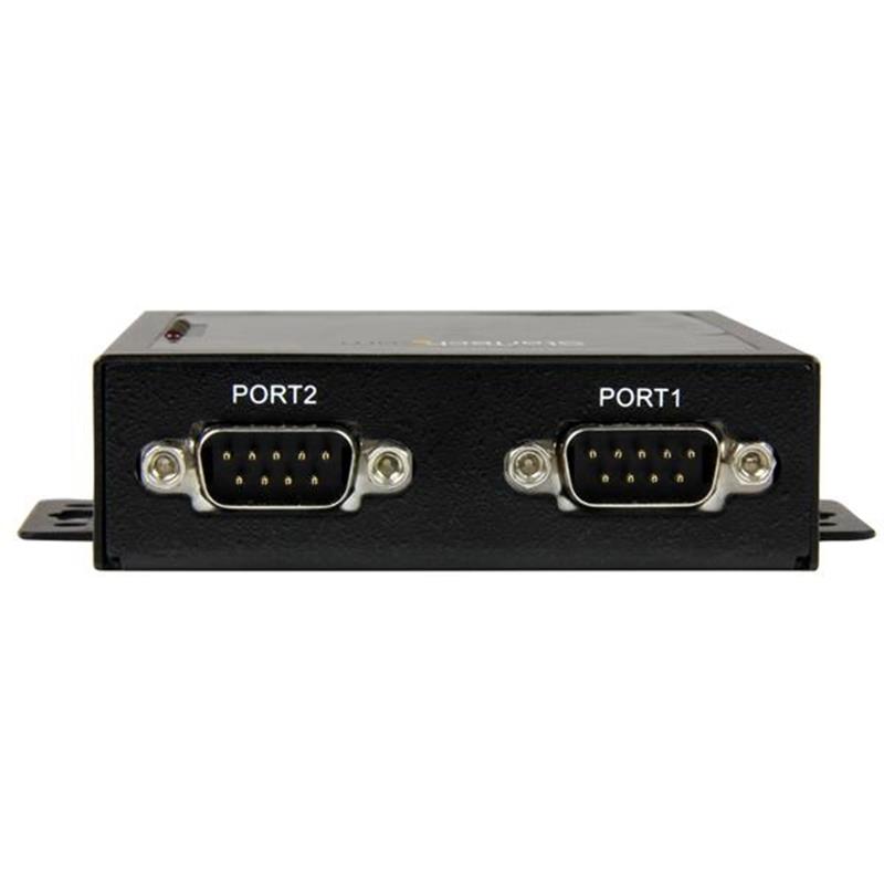 StarTech.com 2 Poorts Serieel naar IP Ethernet apparaatserver RS232 metaal en monteerbaar