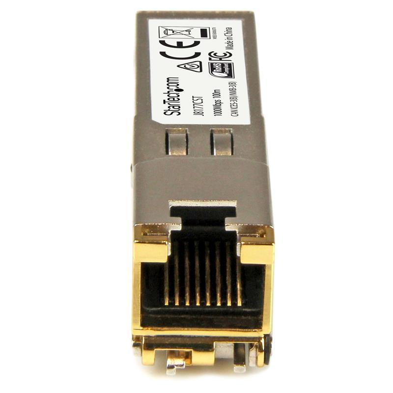 StarTech.com Gigabit RJ45 Koper / Copper SFP Transceiver Module HP J8177C Compatibel