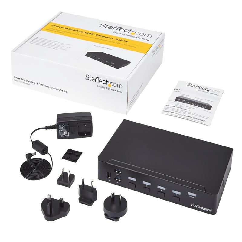 StarTech.com 4-Poorts HDMI KVM Switch USB 3.0 1080p