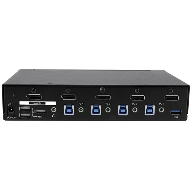 StarTech.com 4-Poorts DisplayPort KVM Switch USB 3.0 4K 30Hz