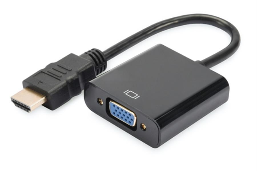 HDMI to VGA converter adapter Typ A - VGA D-Sub connector - 3 5mm audio jack